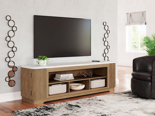 Myers Furniture Outlet - Ashley Furniture - Camdill 80" TV Stand - 80" / Light Brown - W808-68